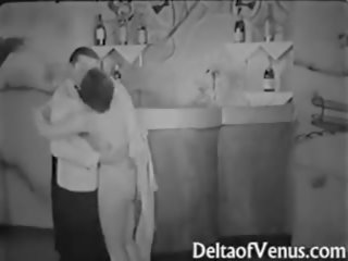 Autêntico clássicos sexo filme 1930s - duas raparigas e um gajo sexo a três