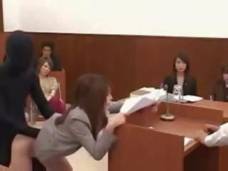 Japanese enchantress Lawyer Gets Fucked By A Invisible Man